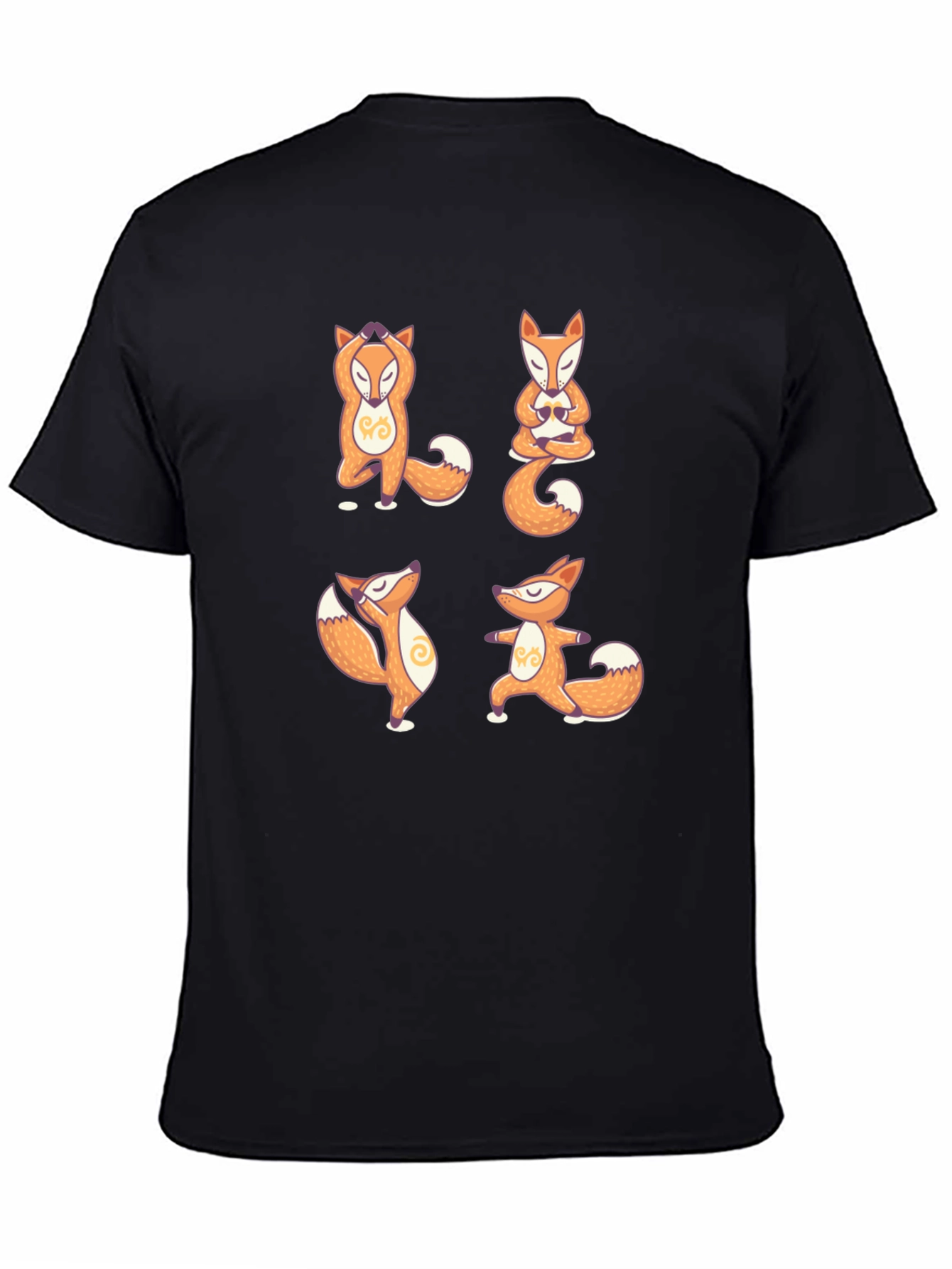 Yoga Fox T-Shirt - Meditative Animal Design