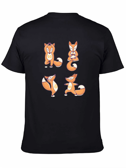 Yoga Fox T-Shirt - Meditative Animal Design