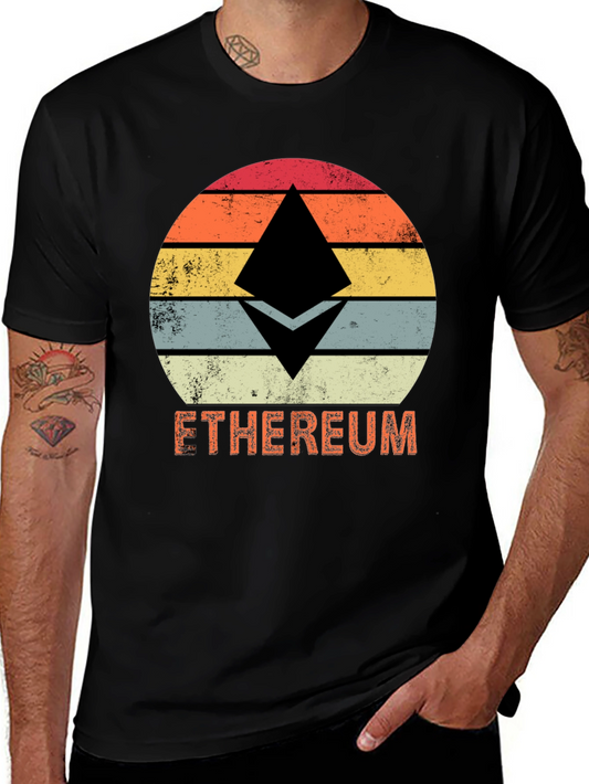 Vintage Ethereum Crypto T-Shirt - Classic Design