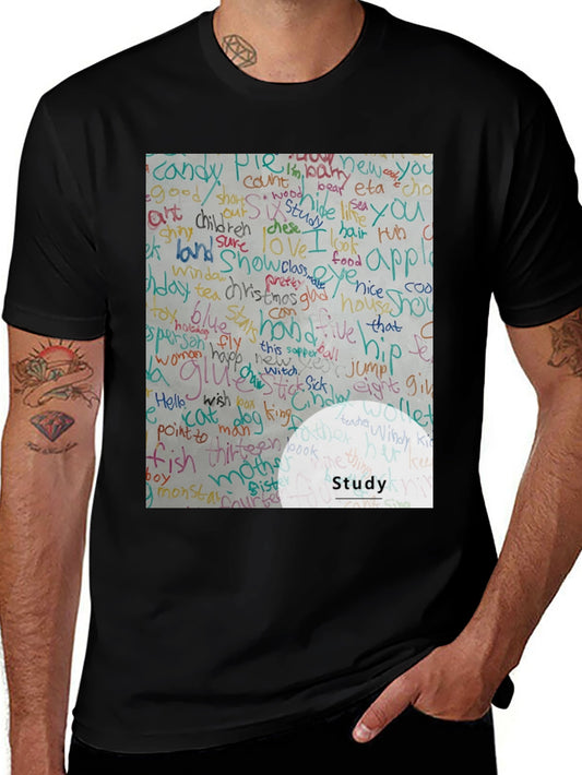 Study Word Art T-Shirt
