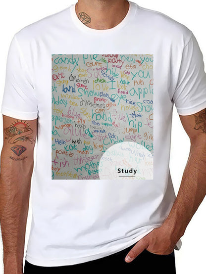 Study Word Art T-Shirt
