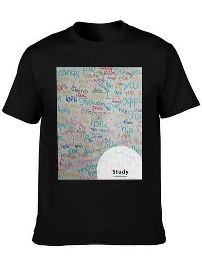 Study Word Art T-Shirt