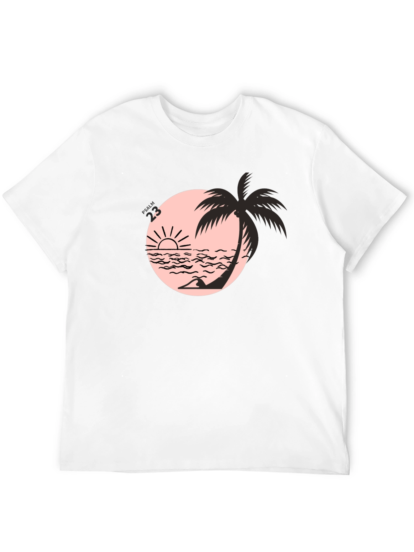 Black Beach Palm Graphic Tee