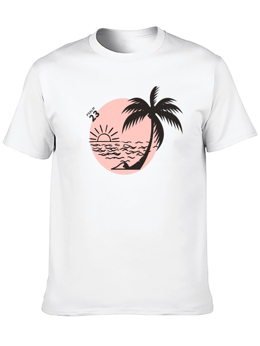 Black Beach Palm Graphic Tee