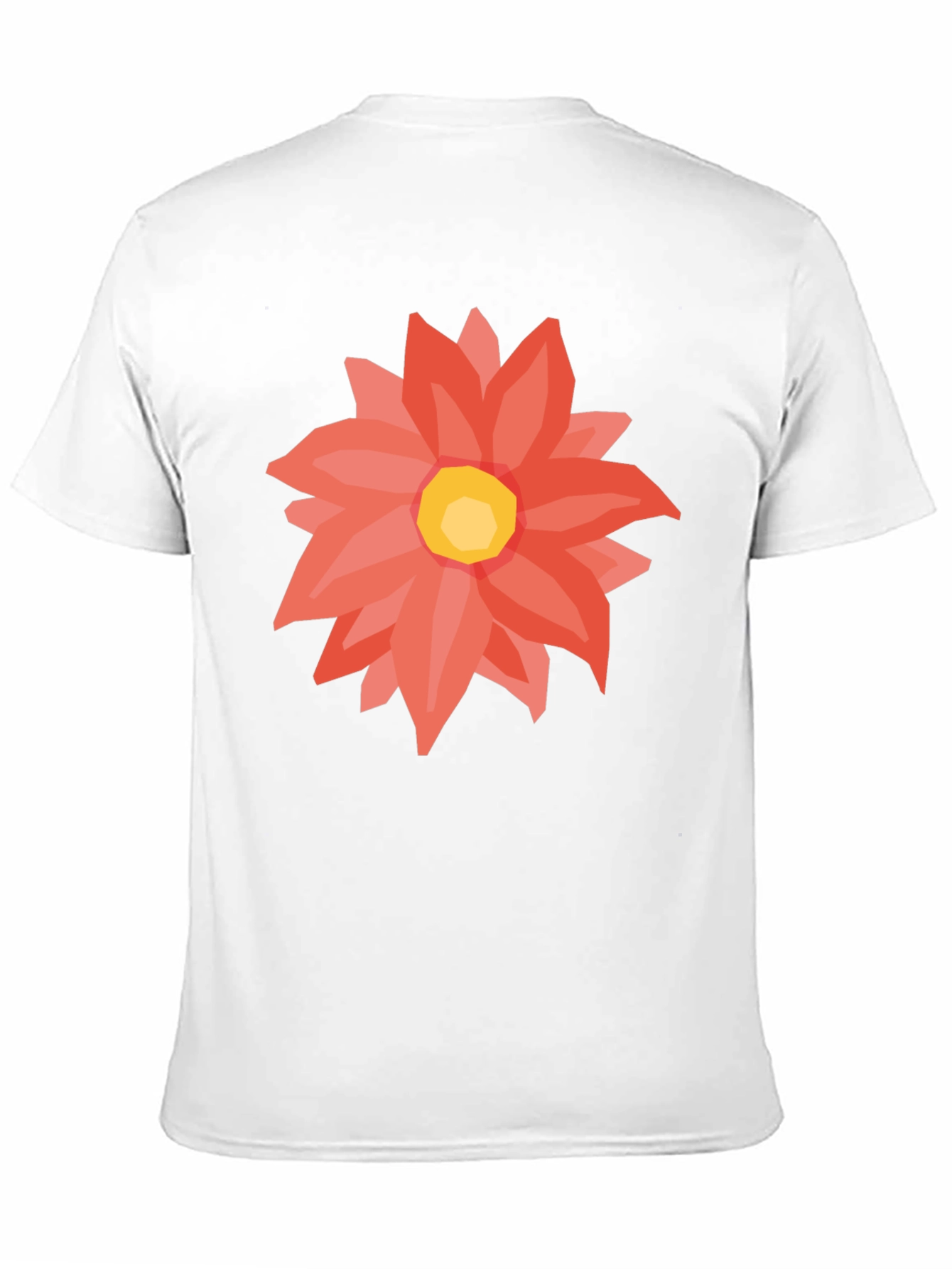 Black T-Shirt with Floral Graphic