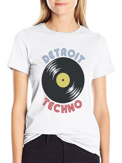 Detroit Techno Vinyl Record T-Shirt