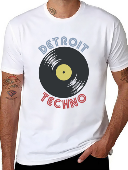 Detroit Techno Vinyl Record T-Shirt
