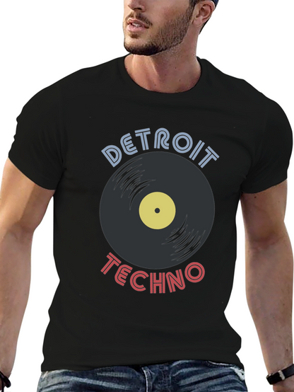 Detroit Techno Vinyl Record T-Shirt