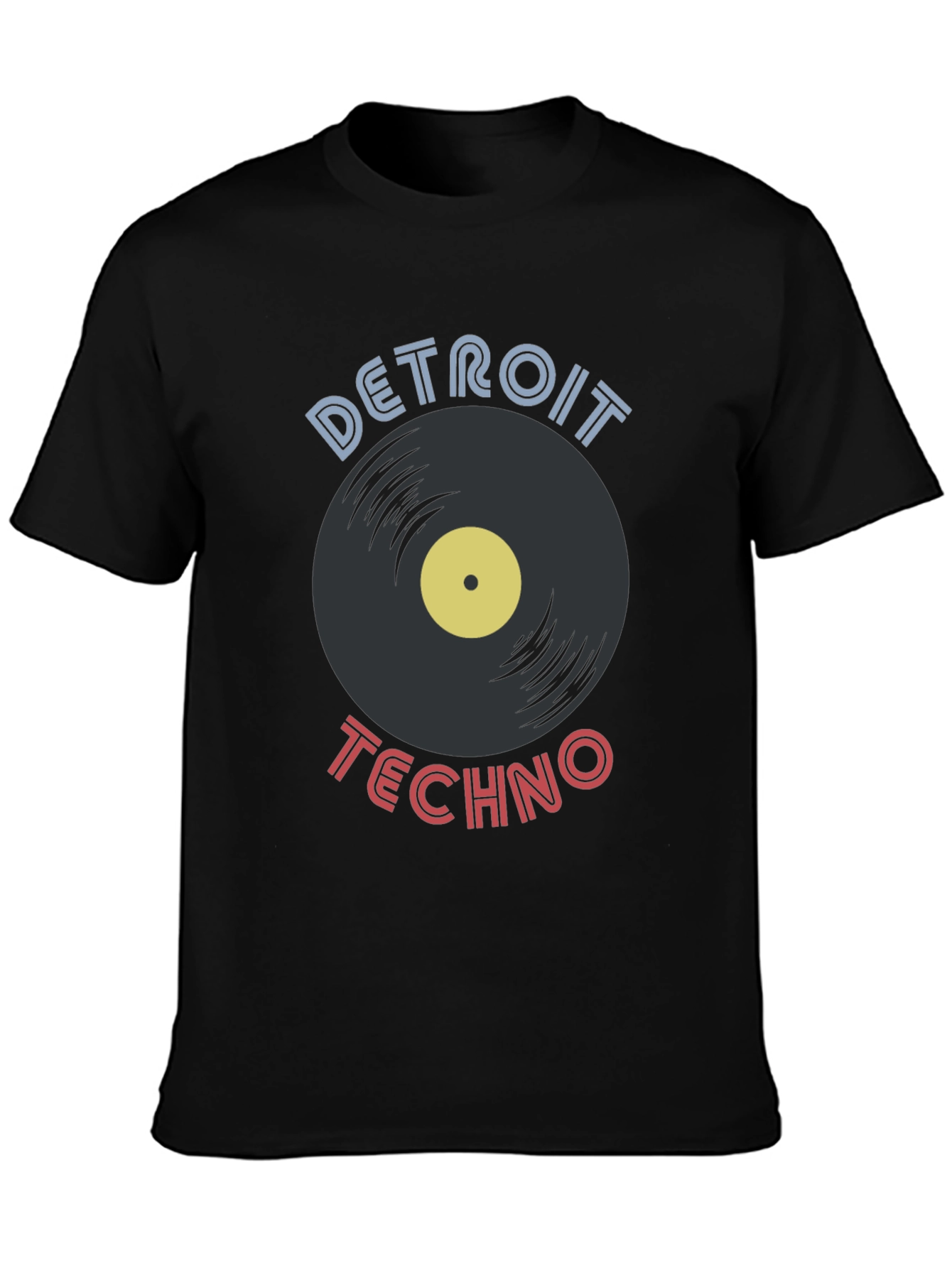 Detroit Techno Vinyl Record T-Shirt