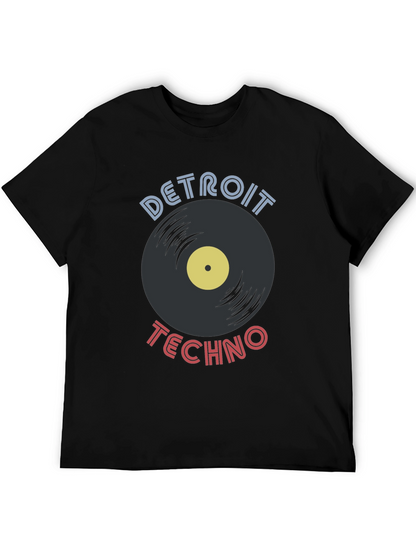 Detroit Techno Vinyl Record T-Shirt