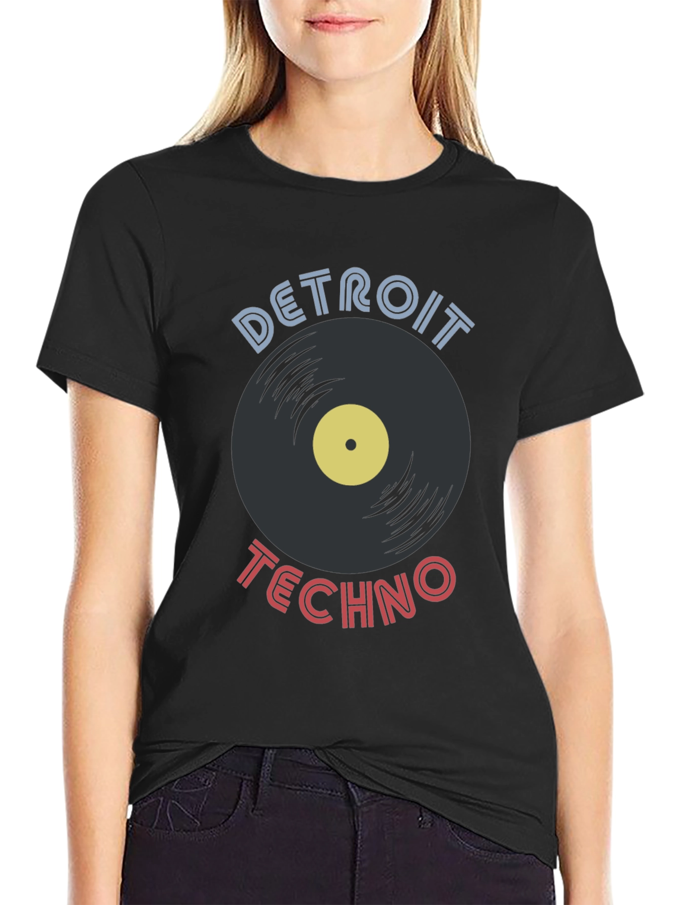 Detroit Techno Vinyl Record T-Shirt