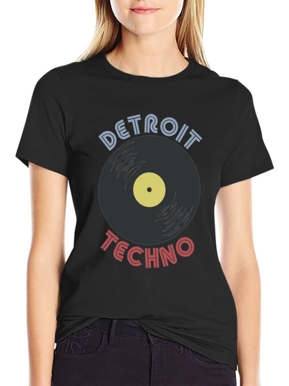 Detroit Techno Vinyl Record T-Shirt