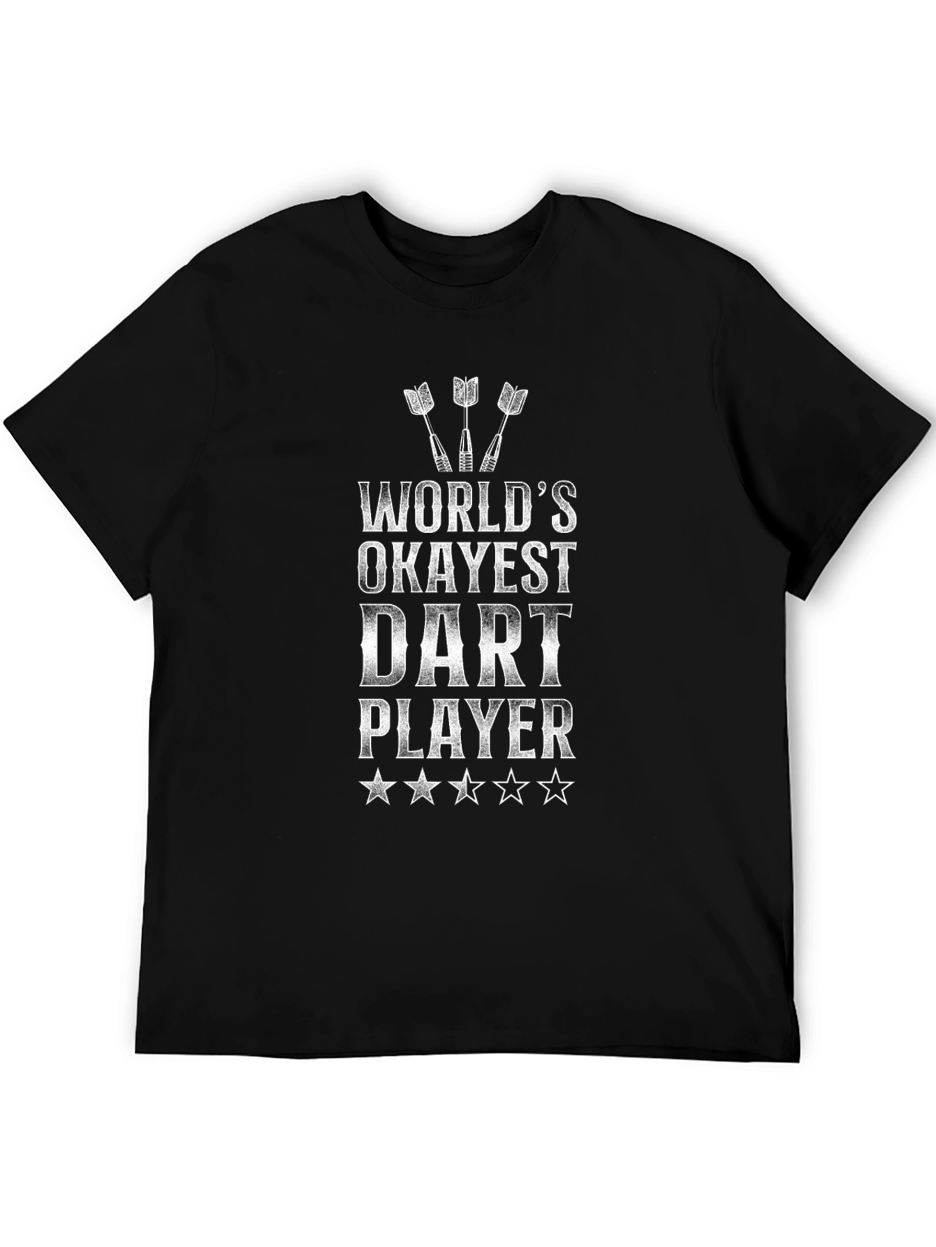 Worlds Okayest Dart Player Graphic T-Shirt