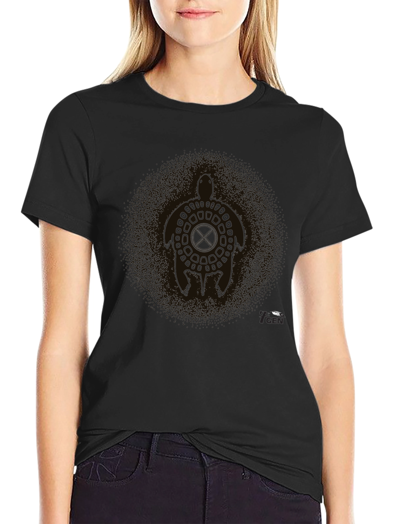 Stylish Black T-Shirt - Modern Fit Casual Wear