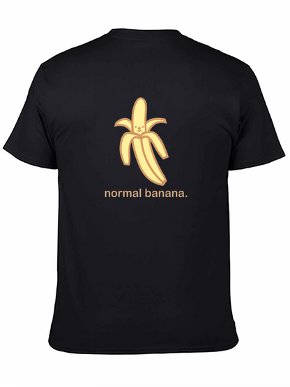 Normal Banana Graphic Tee - Black Cotton T-Shirt