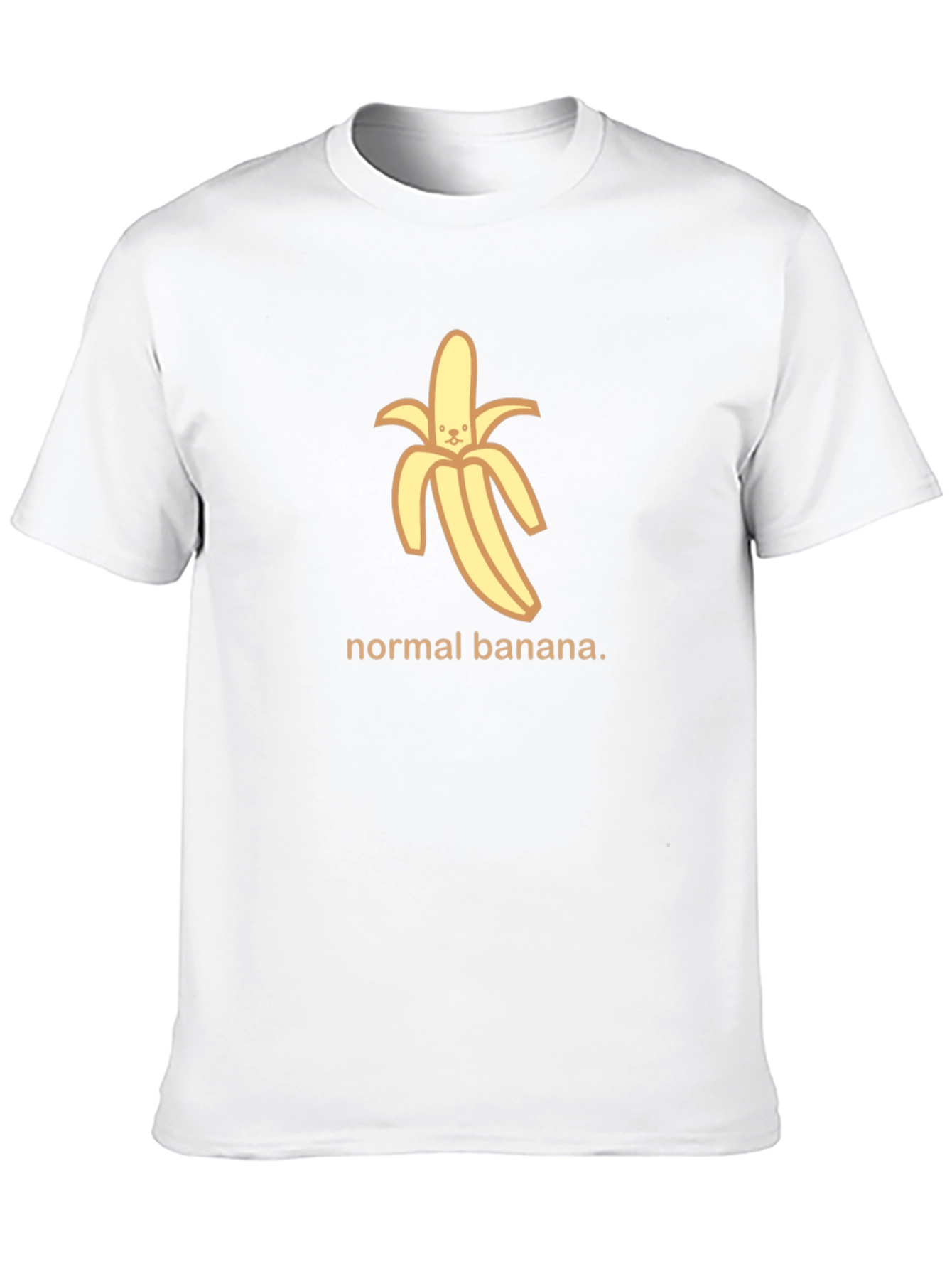 Normal Banana Graphic Tee - Black Cotton T-Shirt