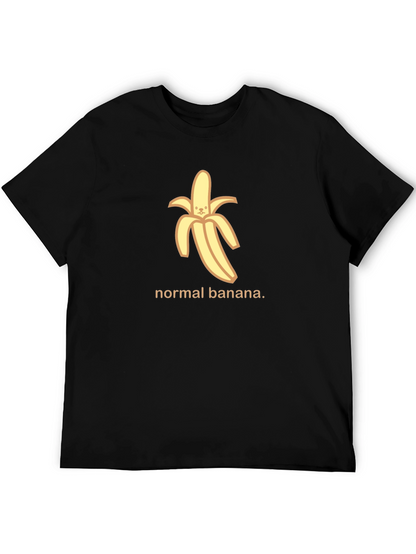 Normal Banana Graphic Tee - Black Cotton T-Shirt