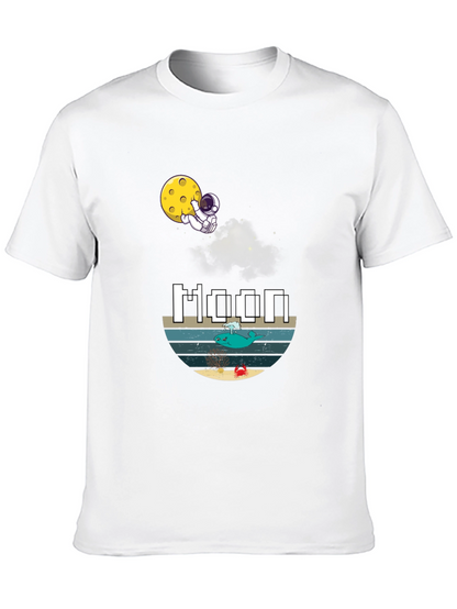 Astronaut Moon Graphic T-Shirt