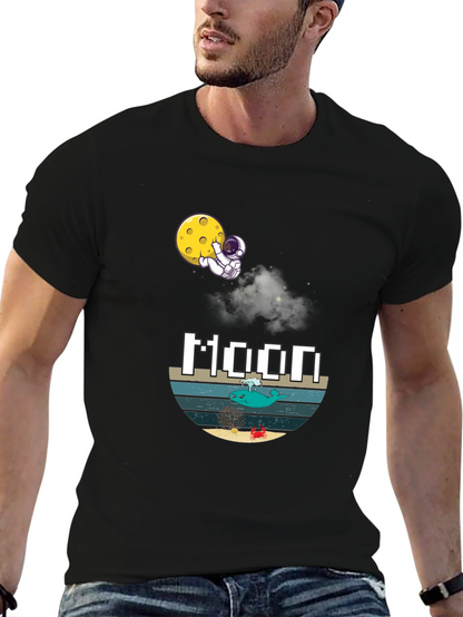 Astronaut Moon Graphic T-Shirt