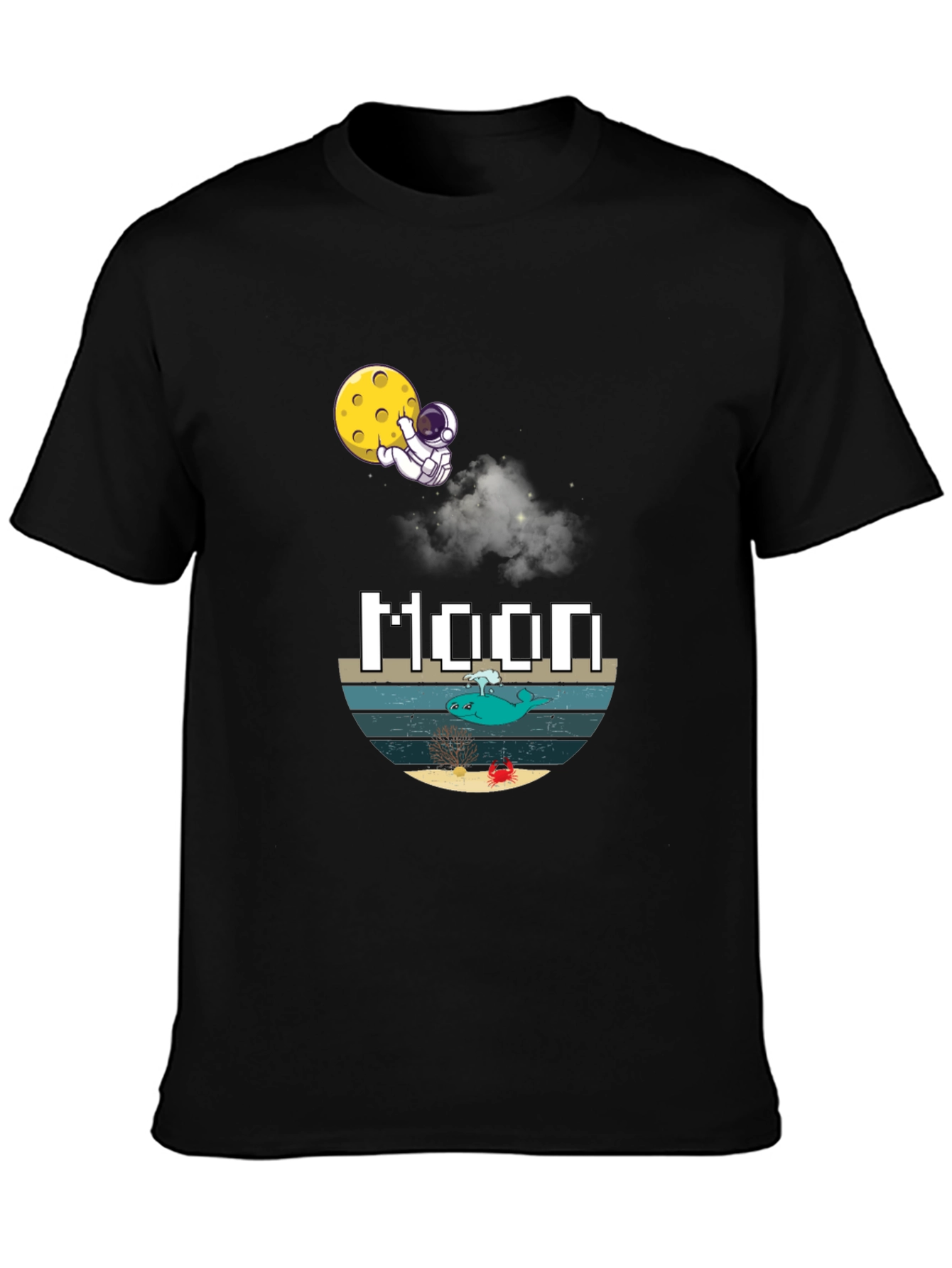 Astronaut Moon Graphic T-Shirt