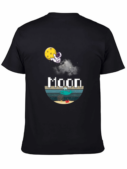 Astronaut Moon Graphic T-Shirt