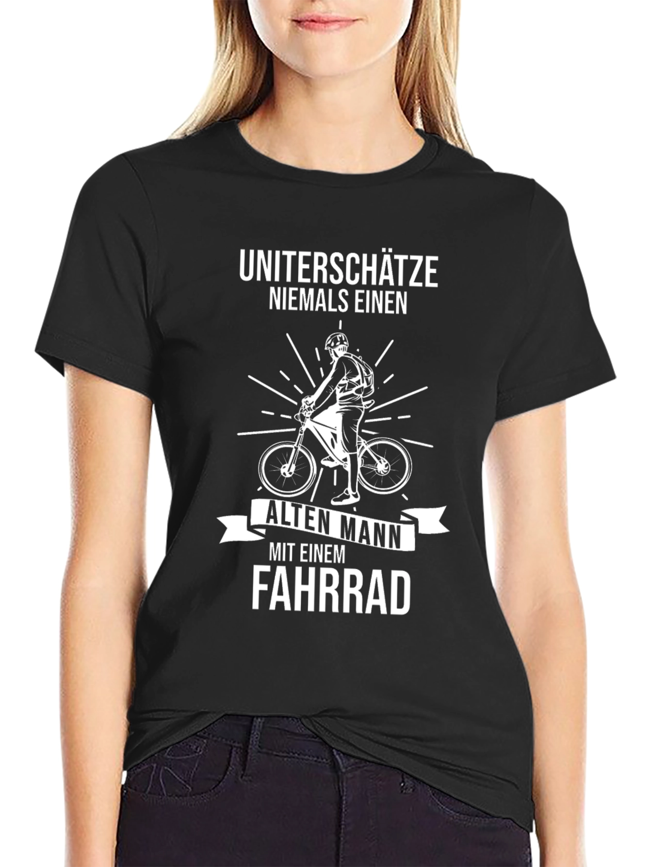Old Man Bike T-Shirt: Dont Underestimate!
