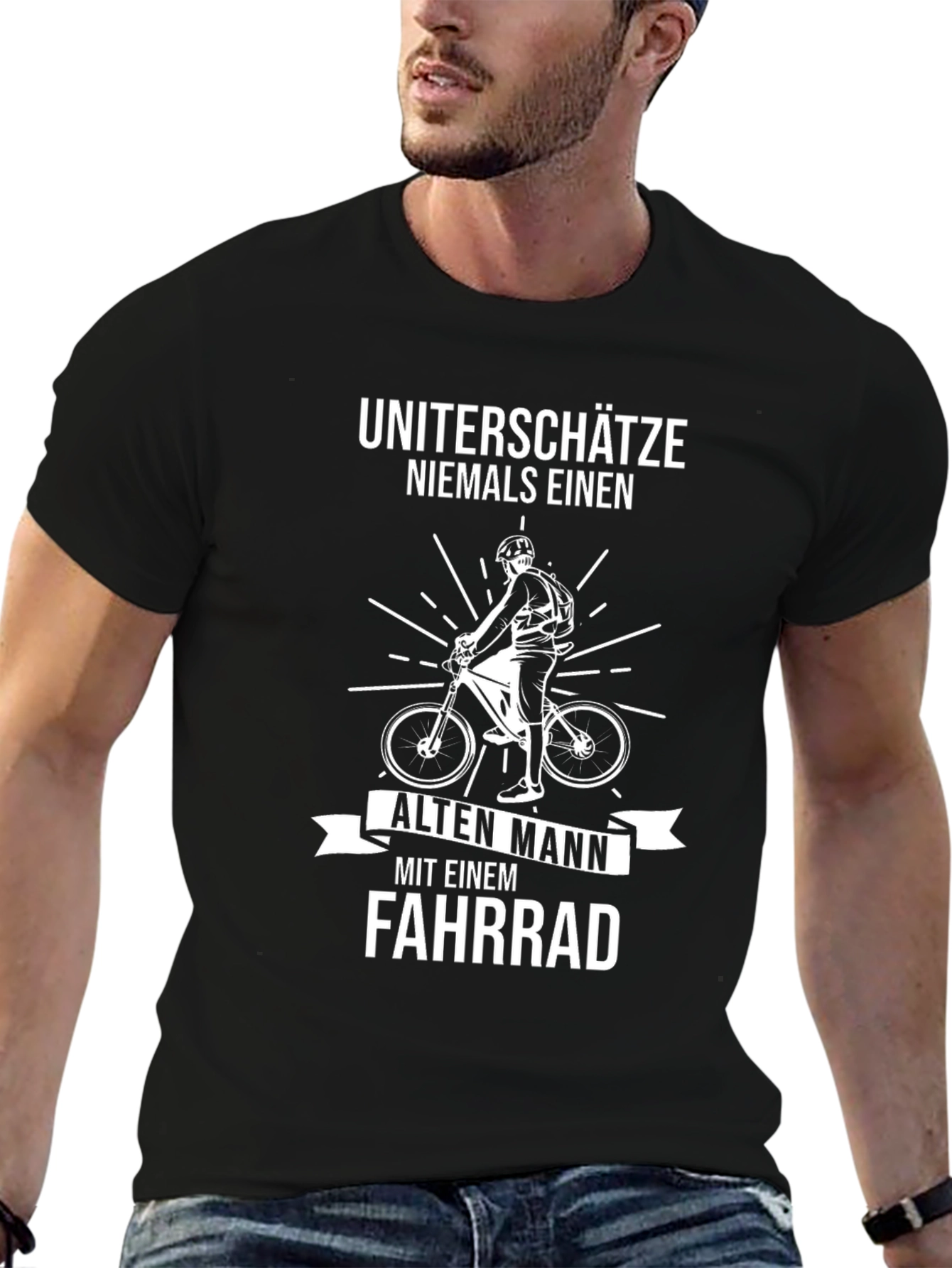 Old Man Bike T-Shirt: Dont Underestimate!