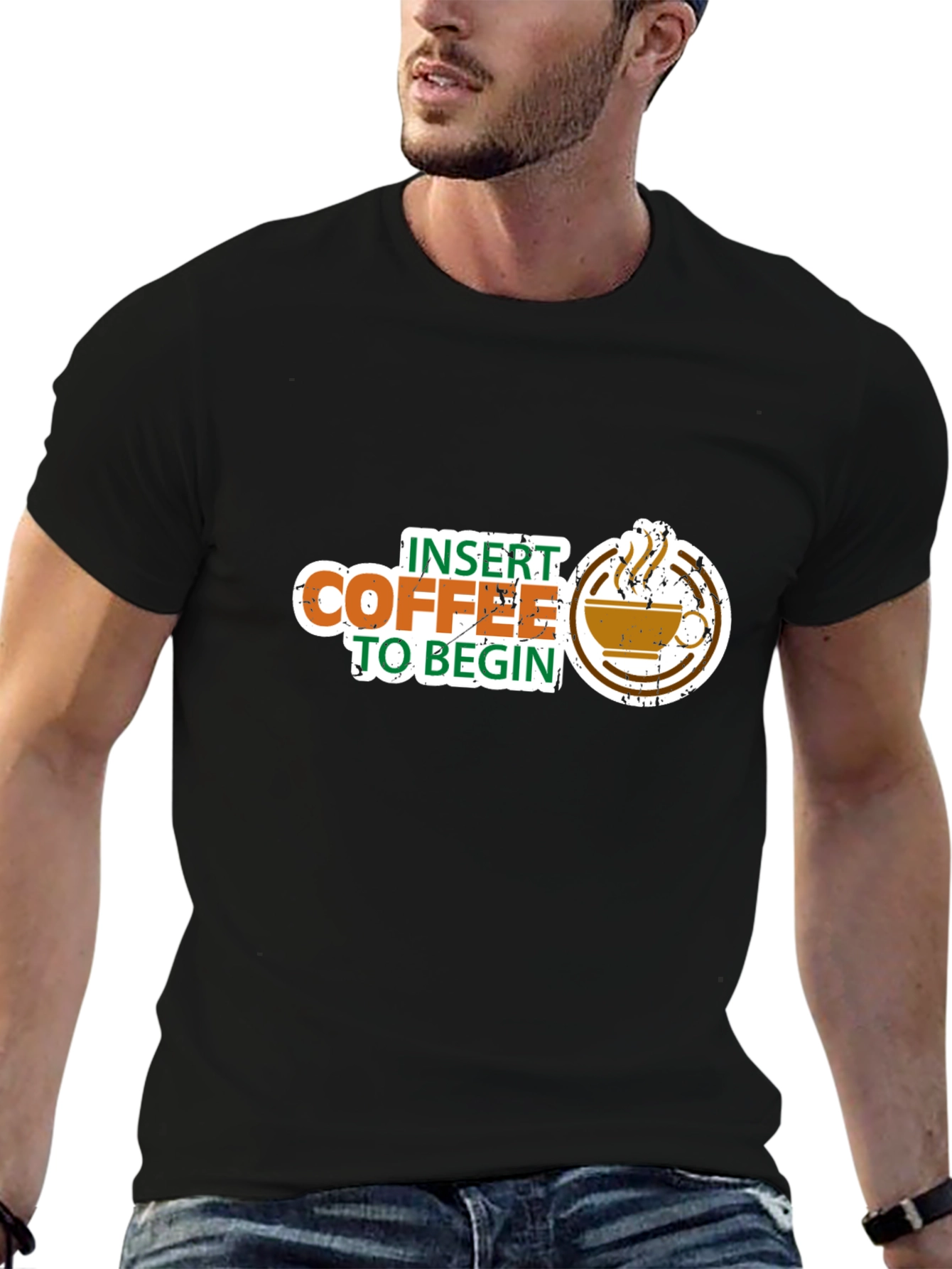 Insert Coffee to Begin Graphic Tee