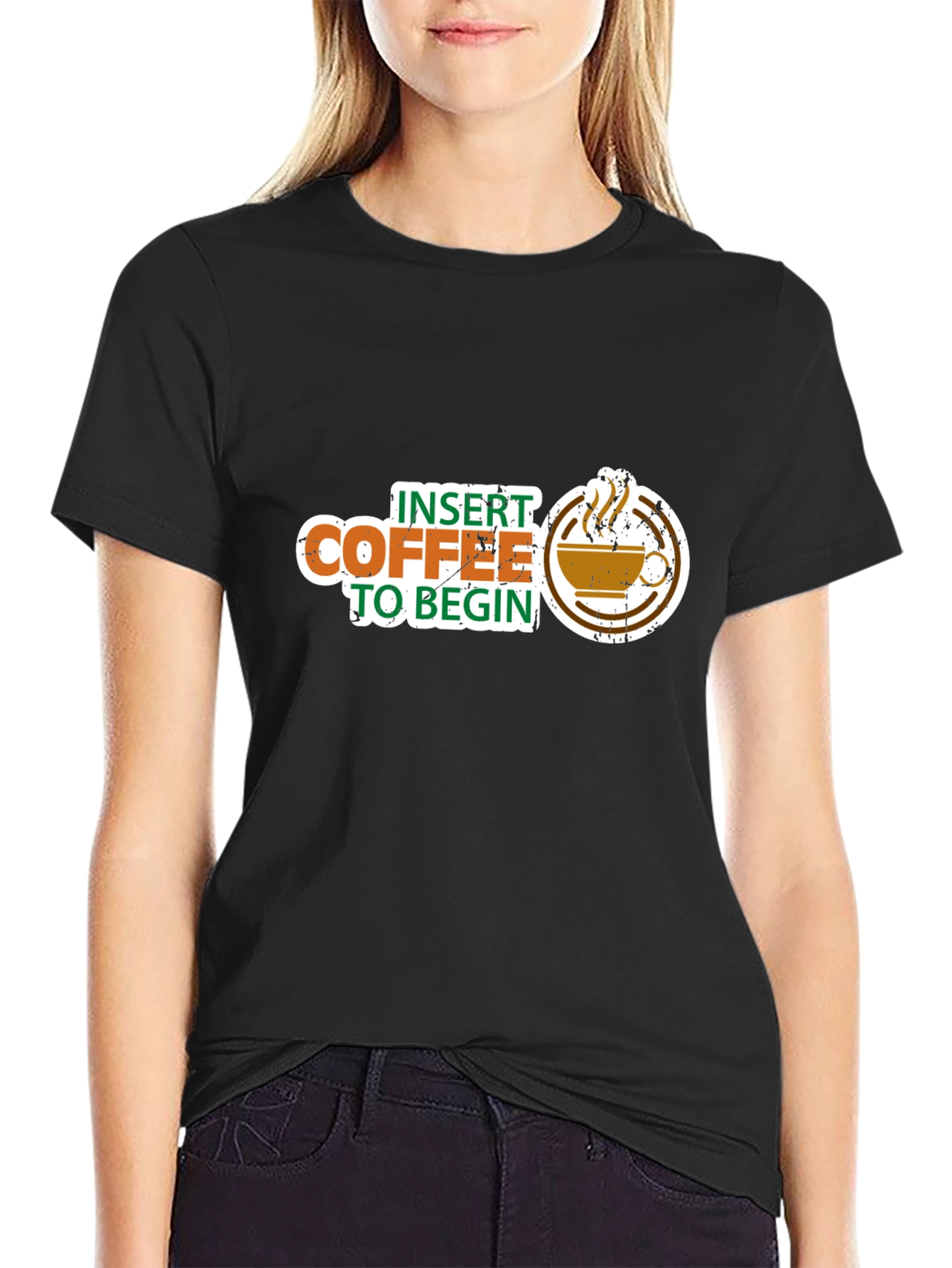 Insert Coffee to Begin Graphic Tee