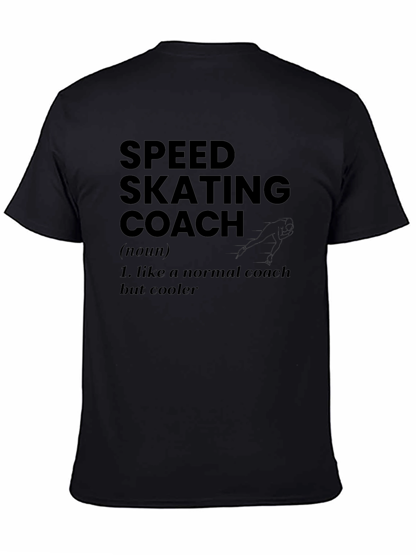 Speed Skating Coach Graphic T-Shirt