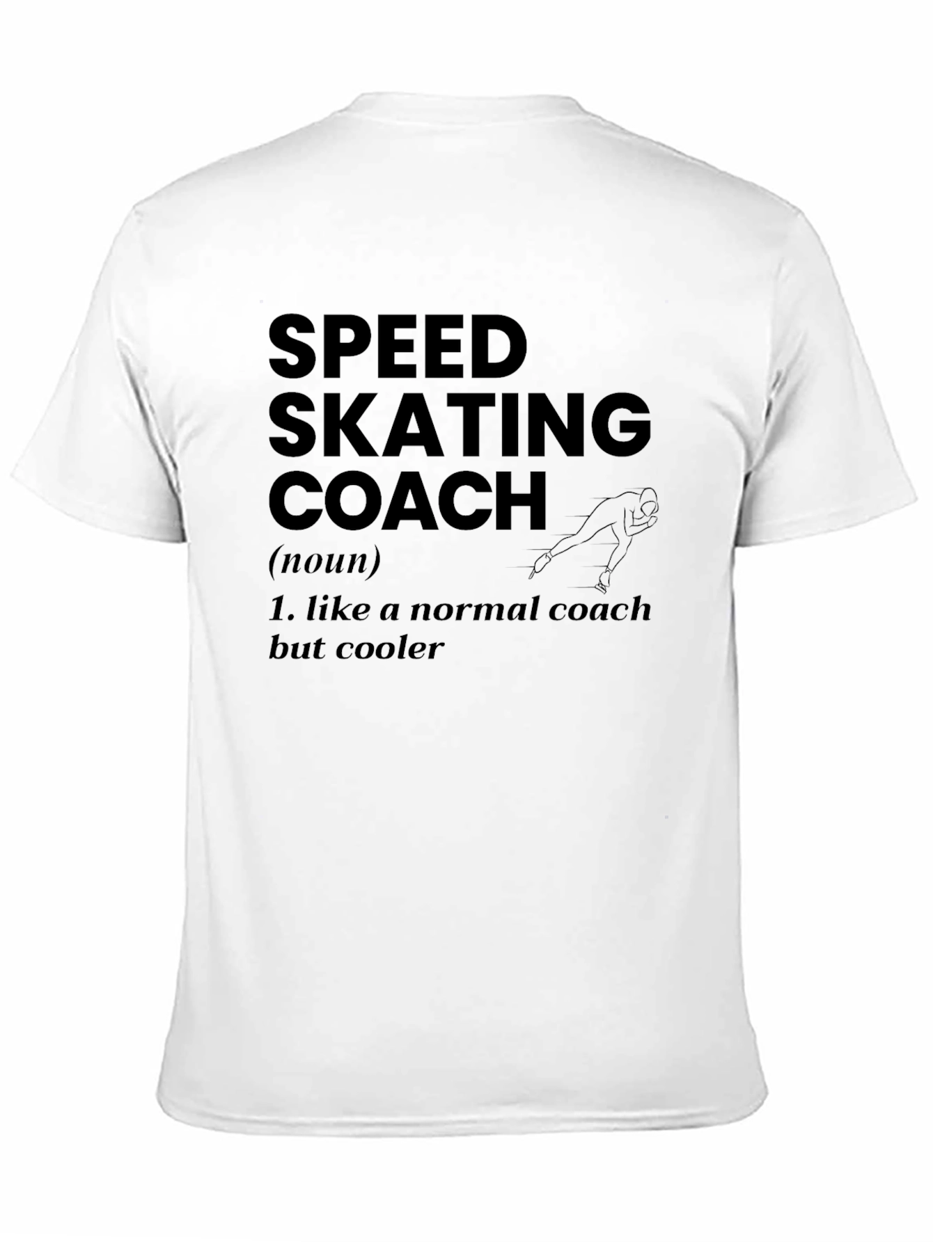 Speed Skating Coach Graphic T-Shirt