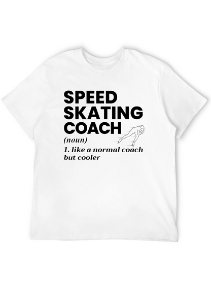 Speed Skating Coach Graphic T-Shirt