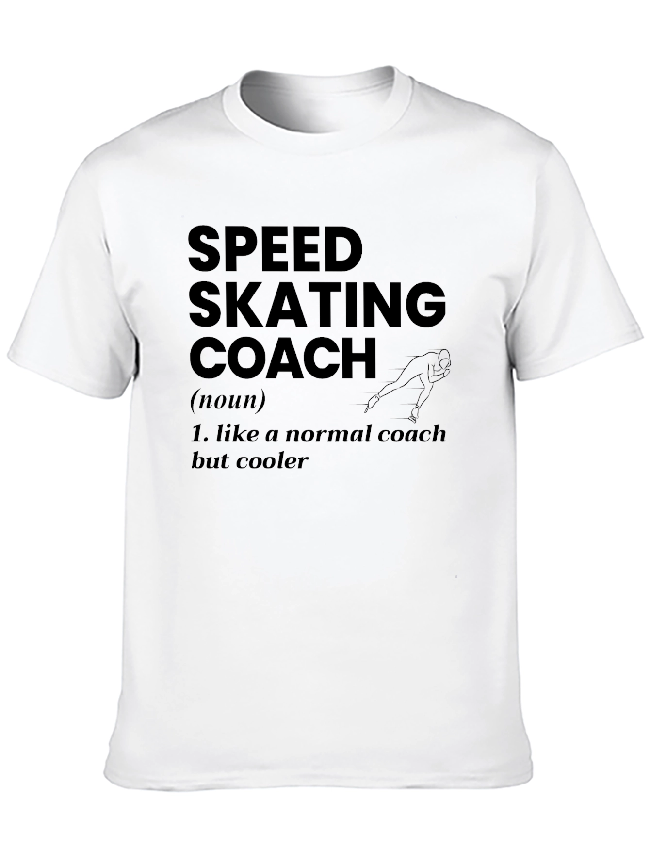 Speed Skating Coach Graphic T-Shirt