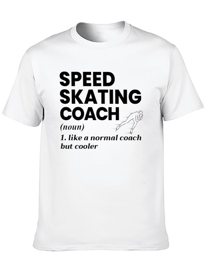 Speed Skating Coach Graphic T-Shirt
