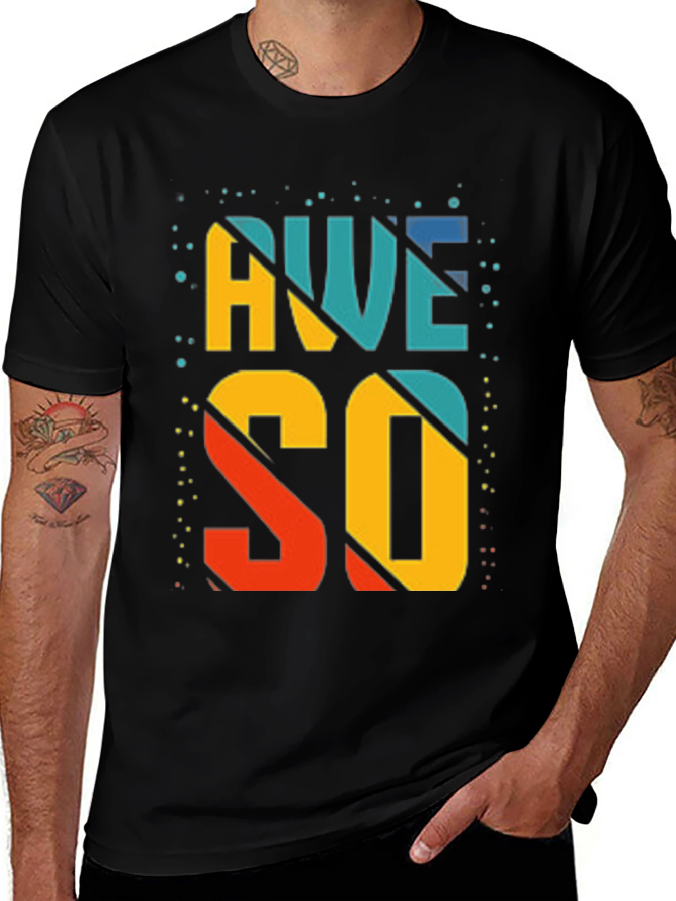 Awesome Graphic Tee - Modern Mens T-Shirt