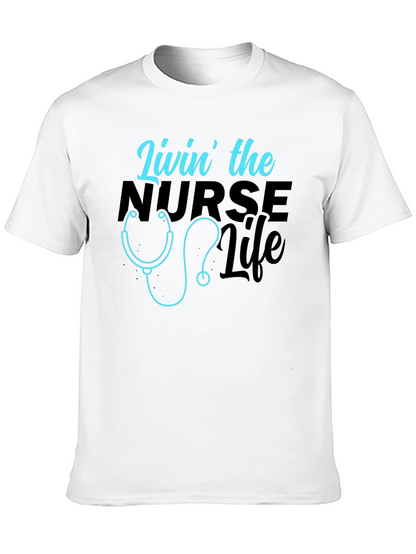 Livin the Nurse Life Graphic T-Shirt