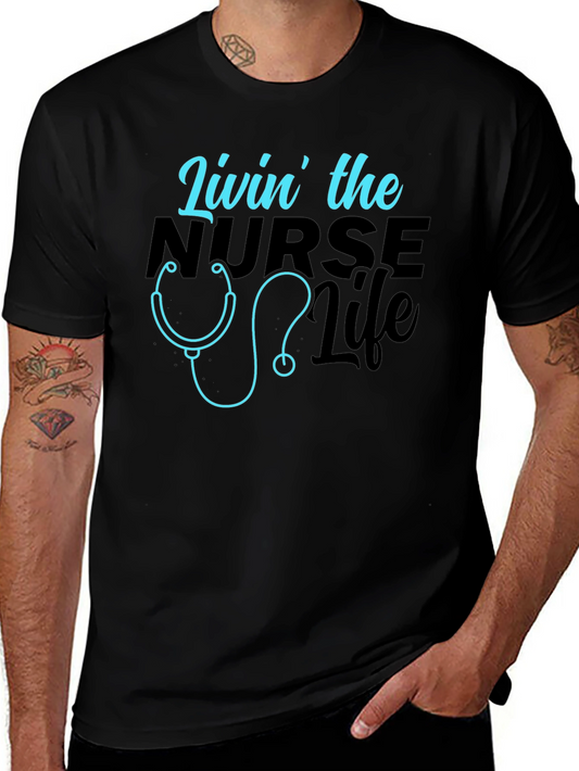 Livin the Nurse Life Graphic T-Shirt
