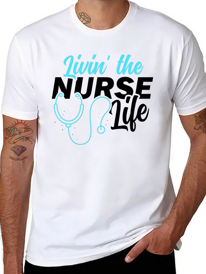 Livin the Nurse Life Graphic T-Shirt