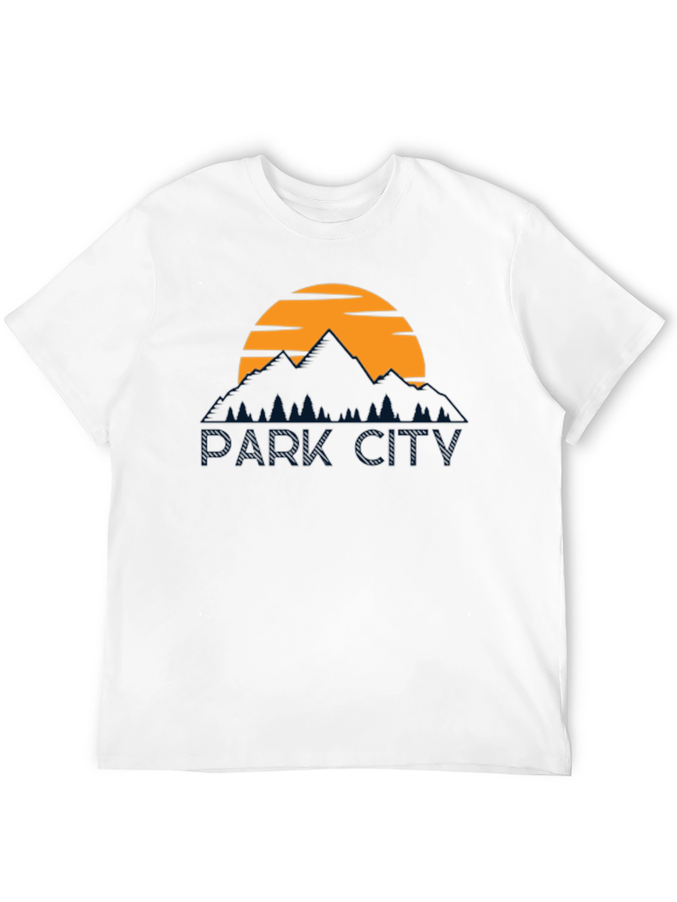Park City Graphic Tee - Mountain Sunset Design