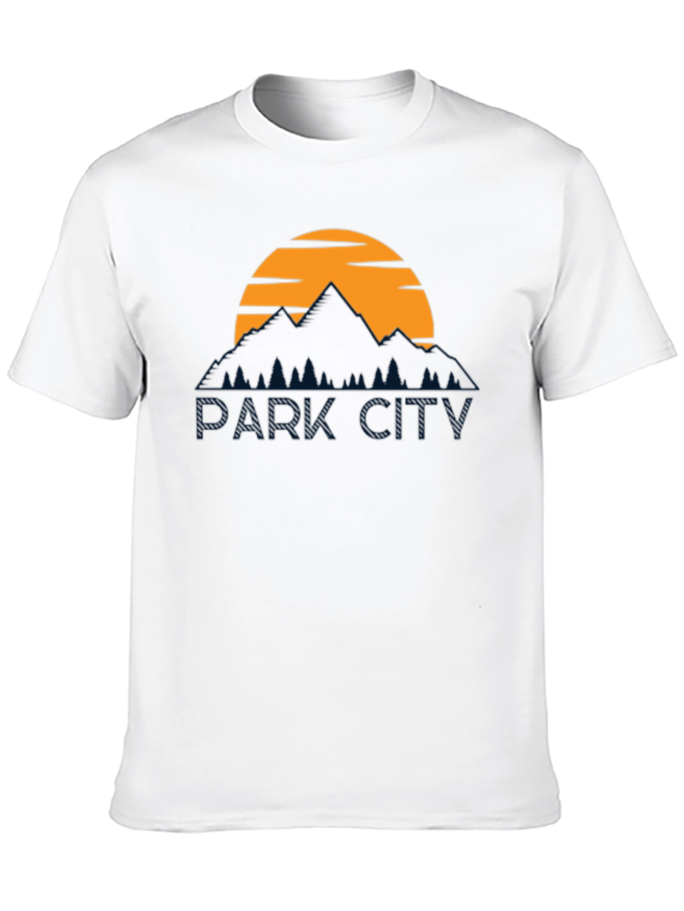 Park City Graphic Tee - Mountain Sunset Design