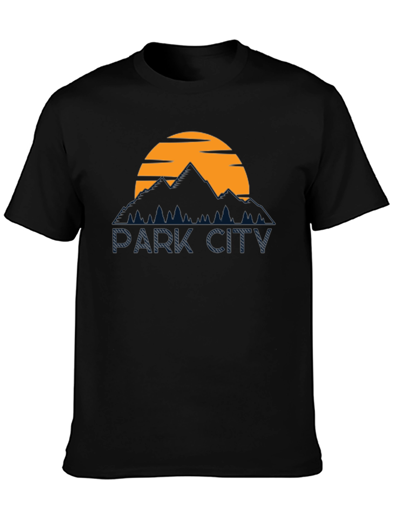 Park City Graphic Tee - Mountain Sunset Design