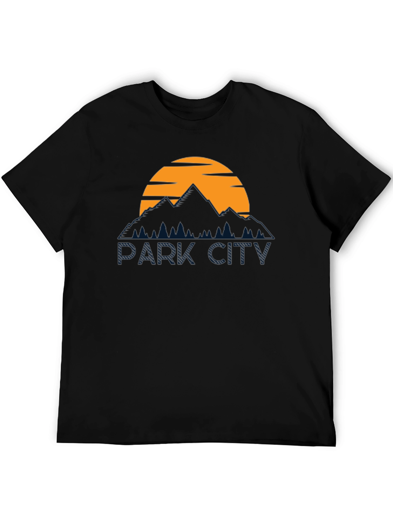 Park City Graphic Tee - Mountain Sunset Design