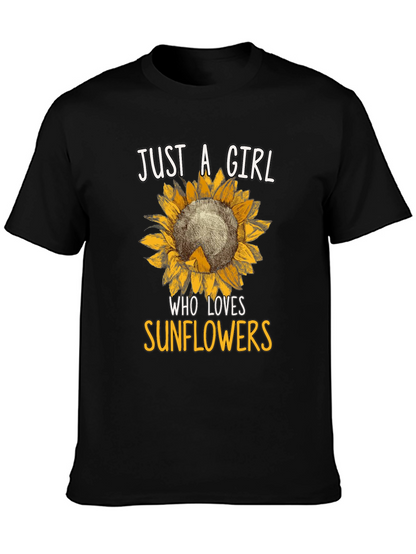 Just A Girl Who Loves Sunflowers T-Shirt