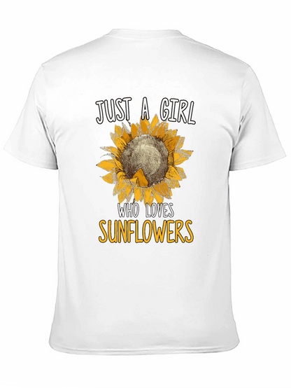 Just A Girl Who Loves Sunflowers T-Shirt
