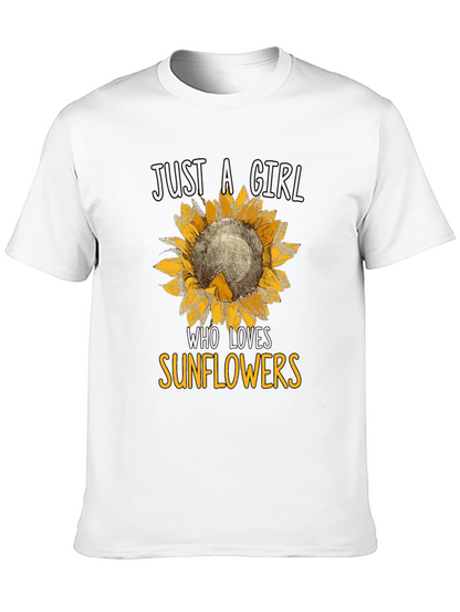 Just A Girl Who Loves Sunflowers T-Shirt