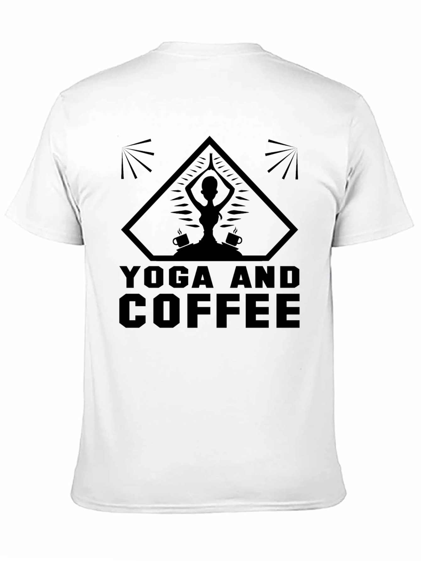 Yoga and Coffee Graphic T-Shirt - Relax & Recharge