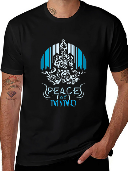 Peace of Mind Graphic T-Shirt - Mens Black Tee