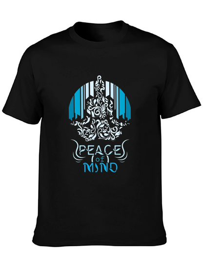 Peace of Mind Graphic T-Shirt - Mens Black Tee