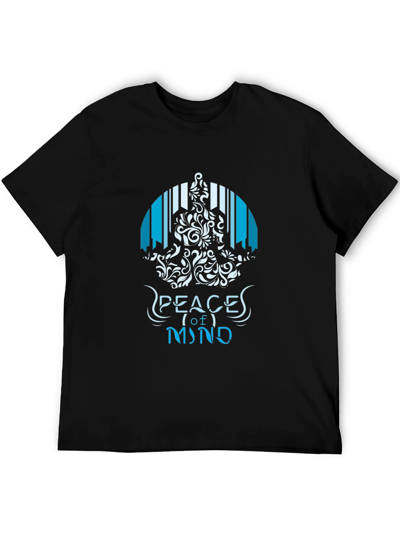 Peace of Mind Graphic T-Shirt - Mens Black Tee