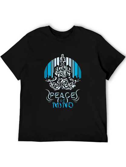 Peace of Mind Graphic T-Shirt - Mens Black Tee